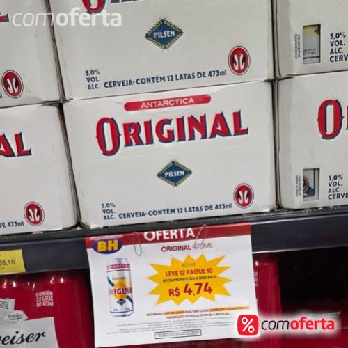 Cerveja Antarctica Original 473ml Latão