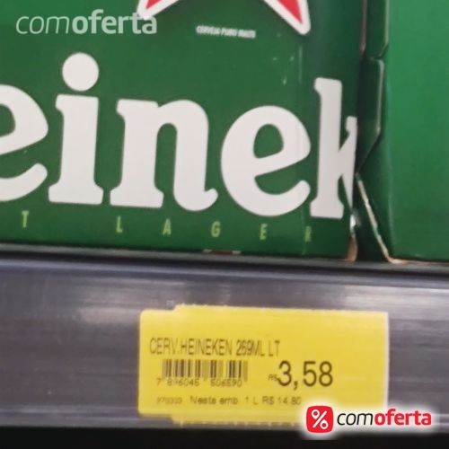 Cerveja Heineken 269ml - Lata