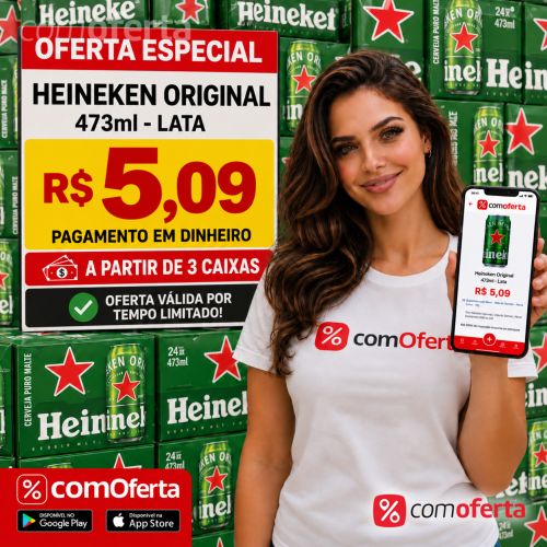 Cerveja Heineken 473ml - Latão