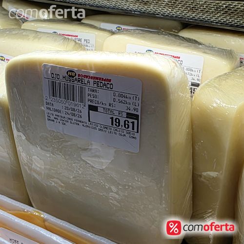 Queijo Mussarela Peça Pedaço Kg