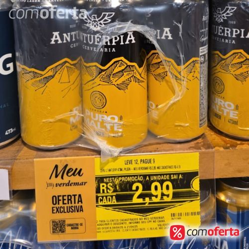 Cerveja Antuérpia Puro Malte 473ml Latão