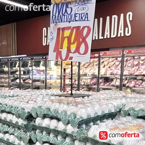 Ovos Brancos Pente 30 Unidades