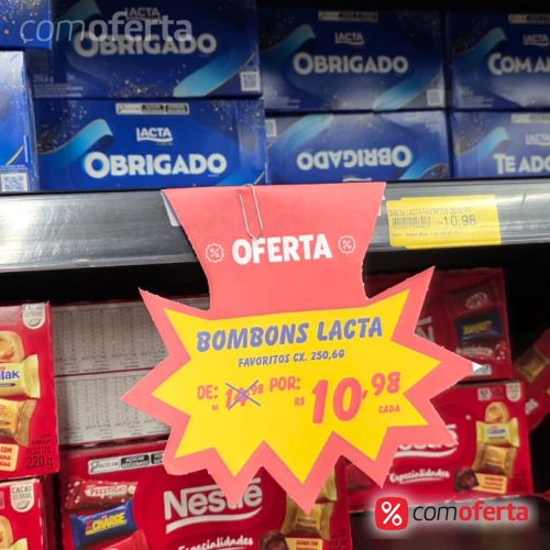 Caixa de Bombons Lacta Favoritos Sortidos 250,6g