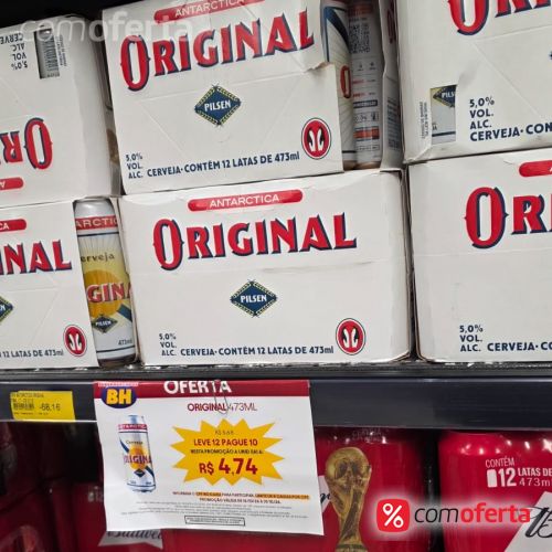 Cerveja Antarctica Original 473ml Latão