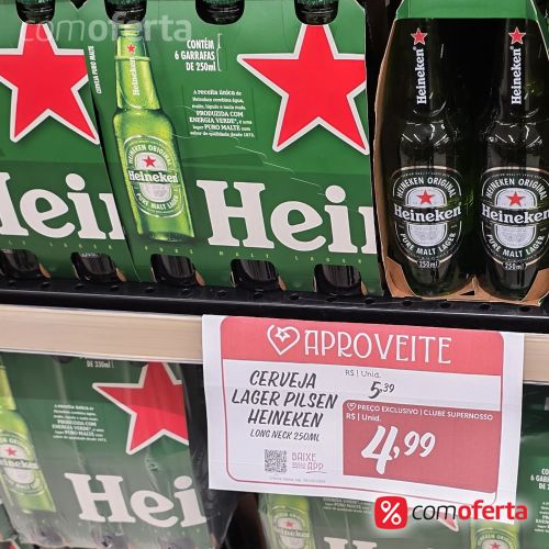 Cerveja Heineken 250ml Long Neck