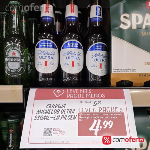 Cerveja Michelob Ultra Long Neck 330ml