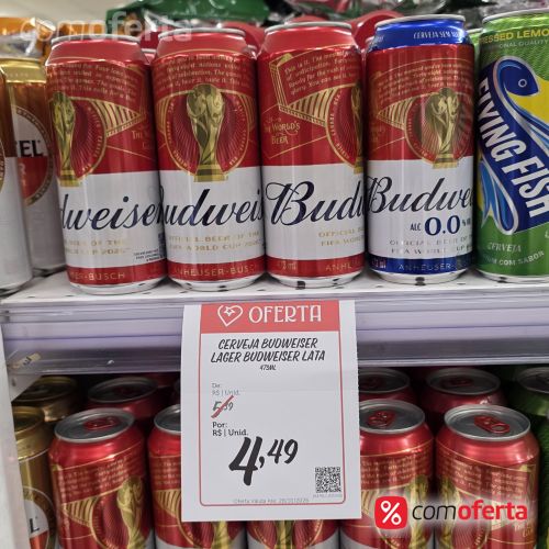 Cerveja Budweiser 473ml - Latão