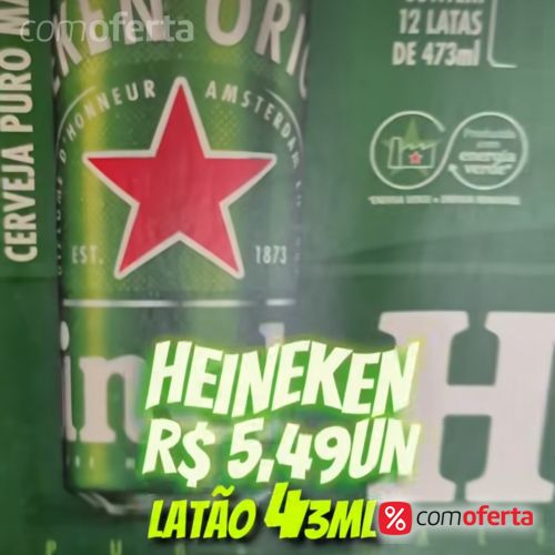 Cerveja Heineken 473ml - Latão