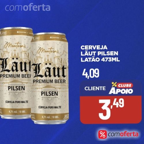 Cerveja Laut Pilsen 473ml - Latão