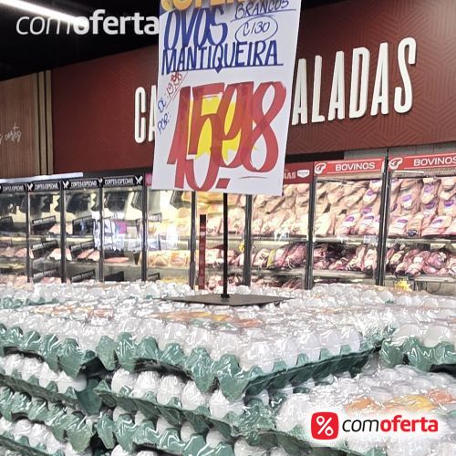 Ovos Brancos Pente 30 Unidades