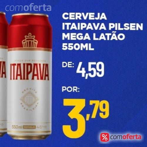 Cerveja Itaipava 550ml - Mega Latão
