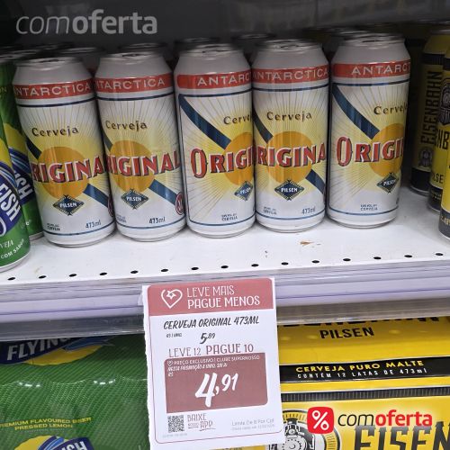 Cerveja Antarctica Original 473ml Latão