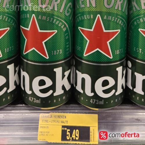 Cerveja Heineken 473ml - Latão