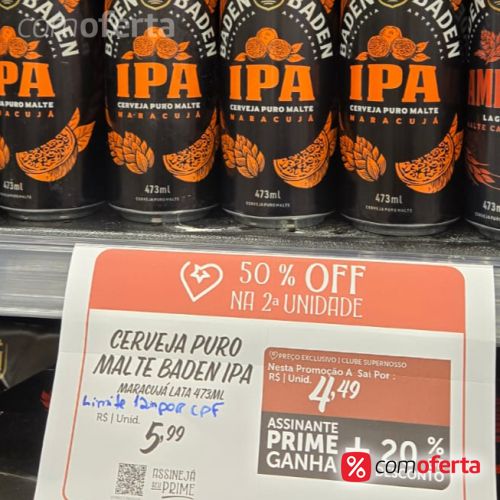 Cerveja Baden Baden IPA Maracujá 350ml