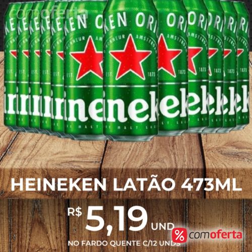 Cerveja Heineken 473ml - Latão